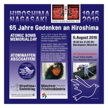 Hiroshima-Tag München 2010 Marienplatz 18 Uhr