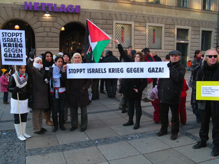 Gaza Mahnwache München 30.12.2008