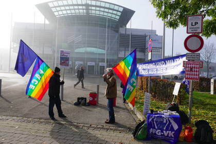 Protest AIRTEC Messe Nord