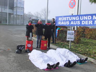 Protest AIRTEC Messe Nord