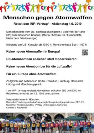 Rettet den INF-Vertrag - Aktionstag 1.6. 2019